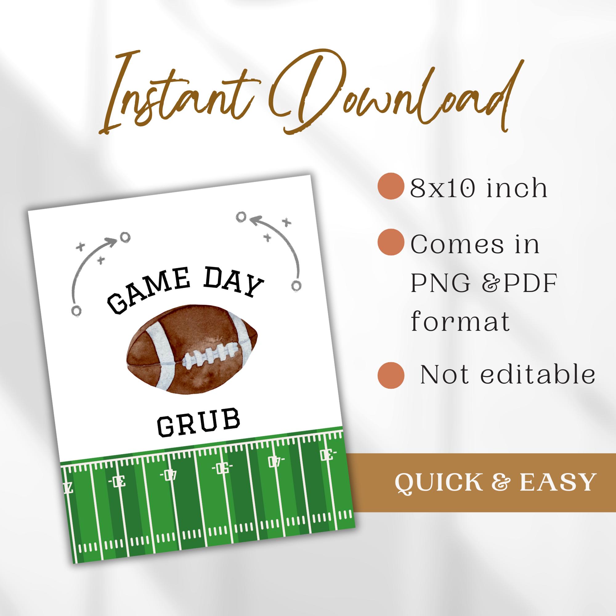Printable Football Party Table Ideas First Year Down Birthday Decor ...