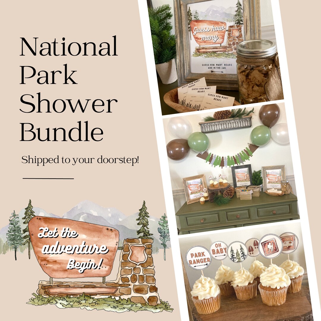National Park Baby Shower Decoration Kit Woodland Baby Shower Party