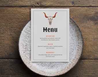 Editable Cowboy Baby Shower Menu Template Western Baby Shower Boy Menu Card Printable Southwestern Menu Baby Shower Decor Ideas Cowboy Theme