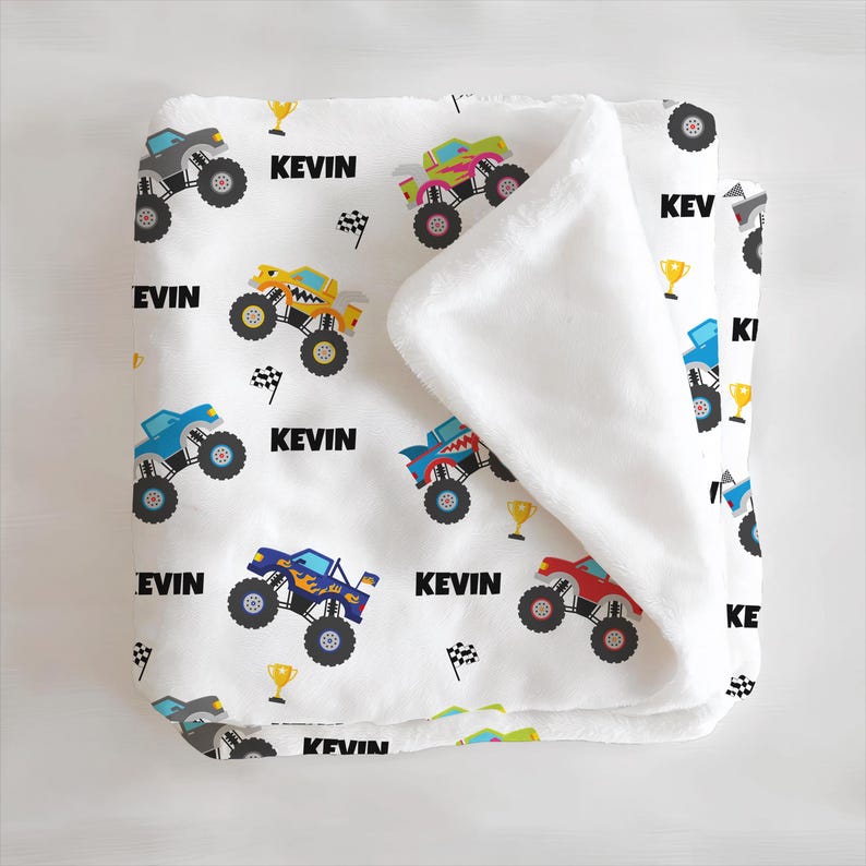 Monster Truck Blanket Gift Idea