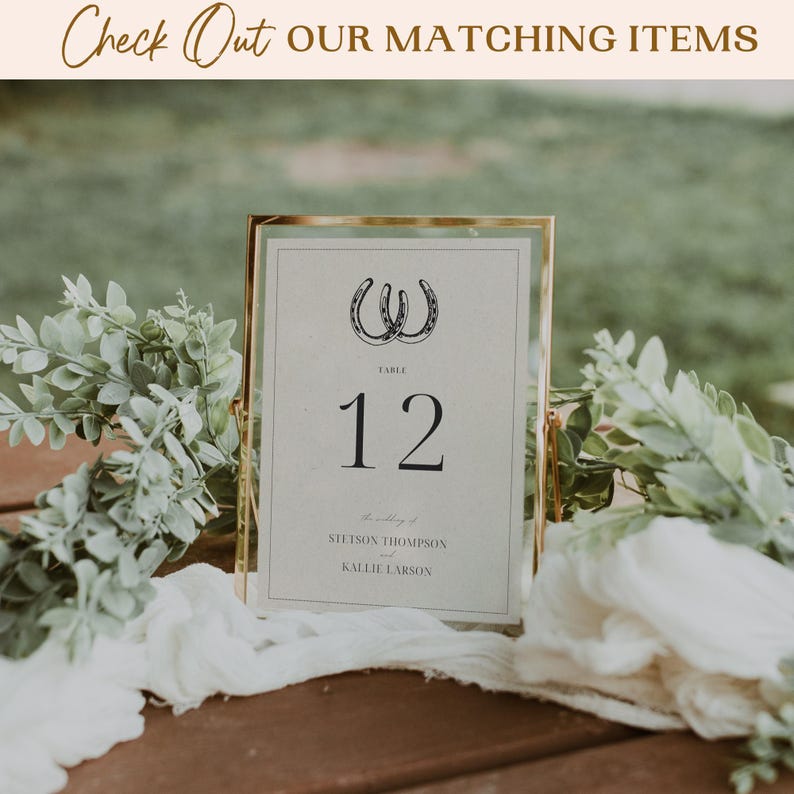 Editable Western Wedding Invitation Suite Template Desert Wedding Invitation Southwestern Wedding Invitation Minimalist Cowboy Wedding Ideas image 8