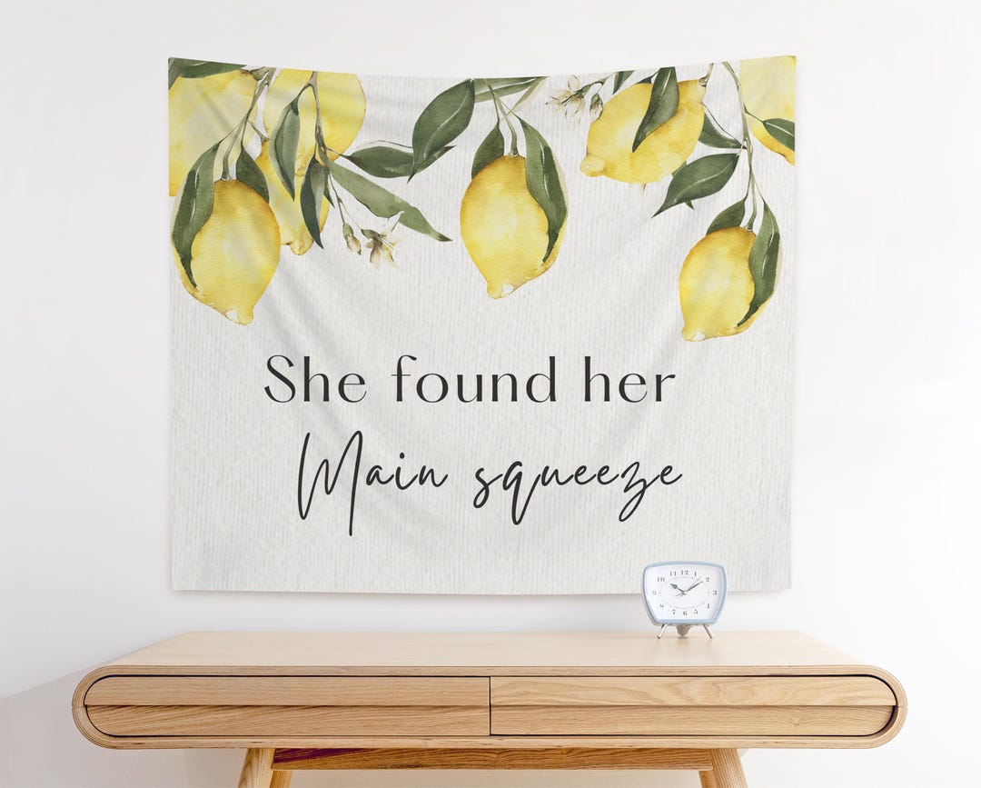 Lemon Bridal Shower Sign She Found Her Main Squeeze Bridal Shower Photo ...