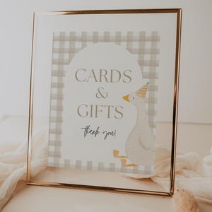 Printable Silly Goose Birthday Gifts Sign Goose Theme Table Decor For 1st Birthday Gender Neutral Silly Goose First Birthday Decor Ideas
