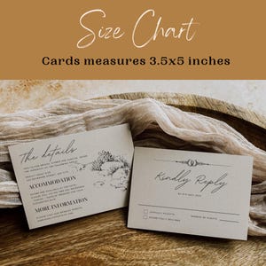 Editable Western Wedding Invitation Suite Template Desert Wedding Invitation Southwestern Wedding Invitation Minimalist Cowboy Wedding Ideas image 4