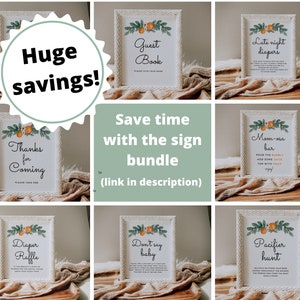 Cutie Baby Shower Diaper Raffle Printable Sign Little Cutie Diaper Raffle Sign For Table Cutie Baby Shower Ideas For Gender Neutral Shower image 4