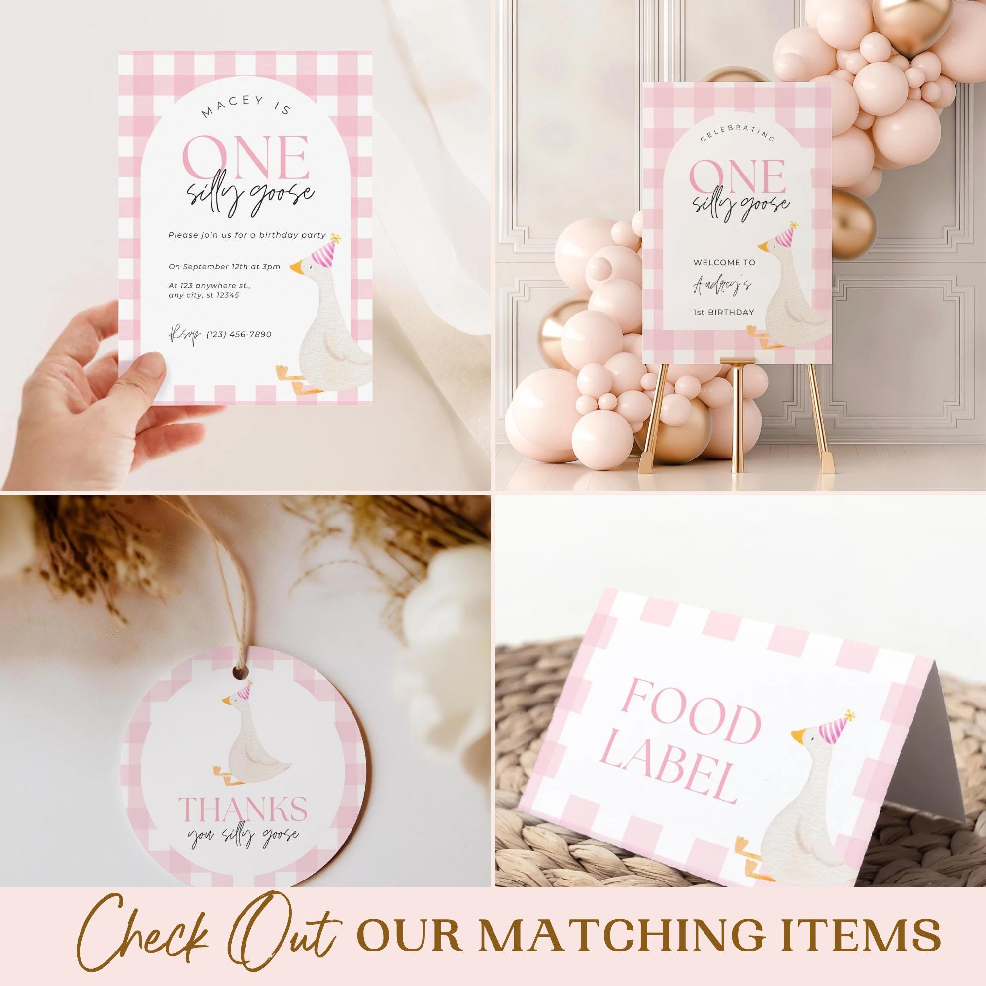 Eine Dummergans Geburtstagsdeko Fu00fcr Mu00e4dchen Produktbild