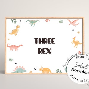 Girl Dinosaur Birthday Decorations, Printable Table Signs, Instant Download, Dinosaur Birthday Signs, Roar-some