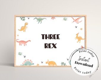 Dinosaurier Geburtstagsdekorationen für Mädchen, druckbare Tischschilder, Sofortiger Download, Dinosaurier Geburtstagsschilder, Gebrüll