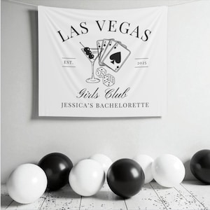 Las Vegas Bachelorette Personalized Backdrop Vegas Girls Weekend Custom Banner Casino Theme Party Sign Vegas Party Decor Casino Night Bach