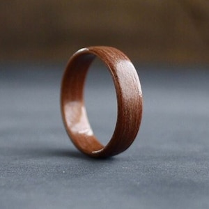 Rosewood Wooden Ring, Wood Wedding Band, Mens Wedding Ring, Wood Ring Men, Promise Ring For Him, Wood Minimalist Ring, Wood Engagement Ring