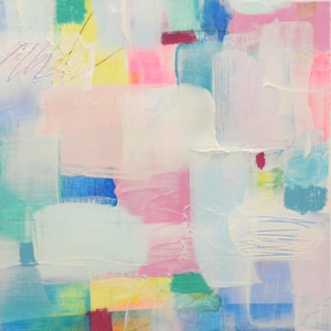 Original wall decor abstract acrylic & mixed media painting small, acrylic and mixed media abstract painting, painting on paper on paper