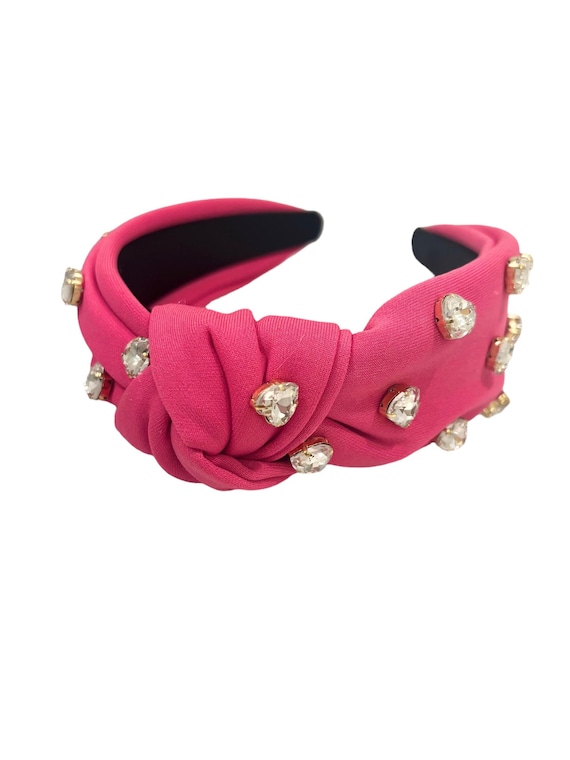 Pink heart embellished valentines headband Amazon.com : mokkia Valentine main image 4