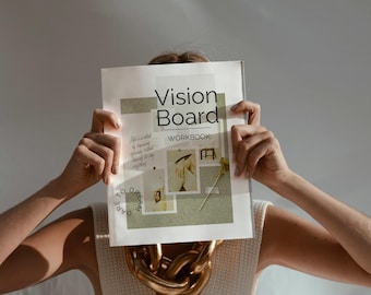 Vision Board Workbook: Manifestiere Deine Träume, Ziele formulieren (22-seitig)