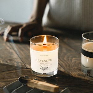 Candle Label | Lavender candle label | Candle Business | Ready made label | Small Business