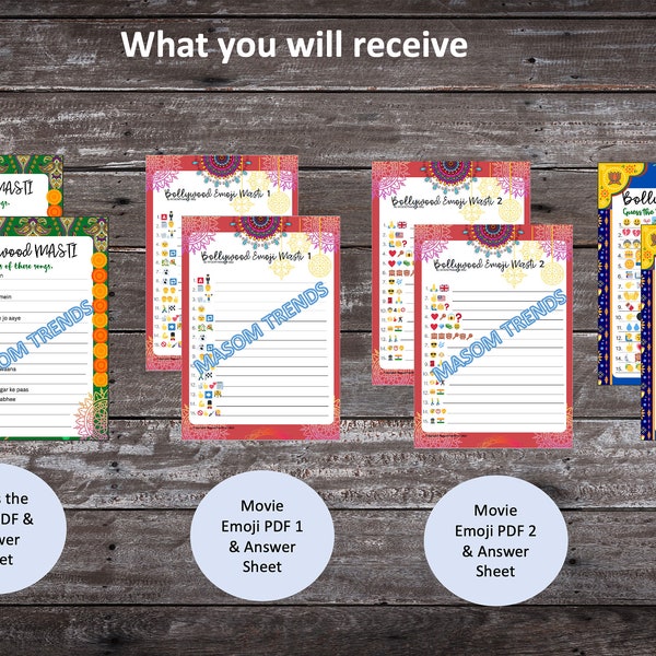 Desi Bridal Shower Games Etsy