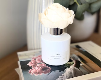 Flower Reed Diffuser / White/ 100ml/ Free P & P