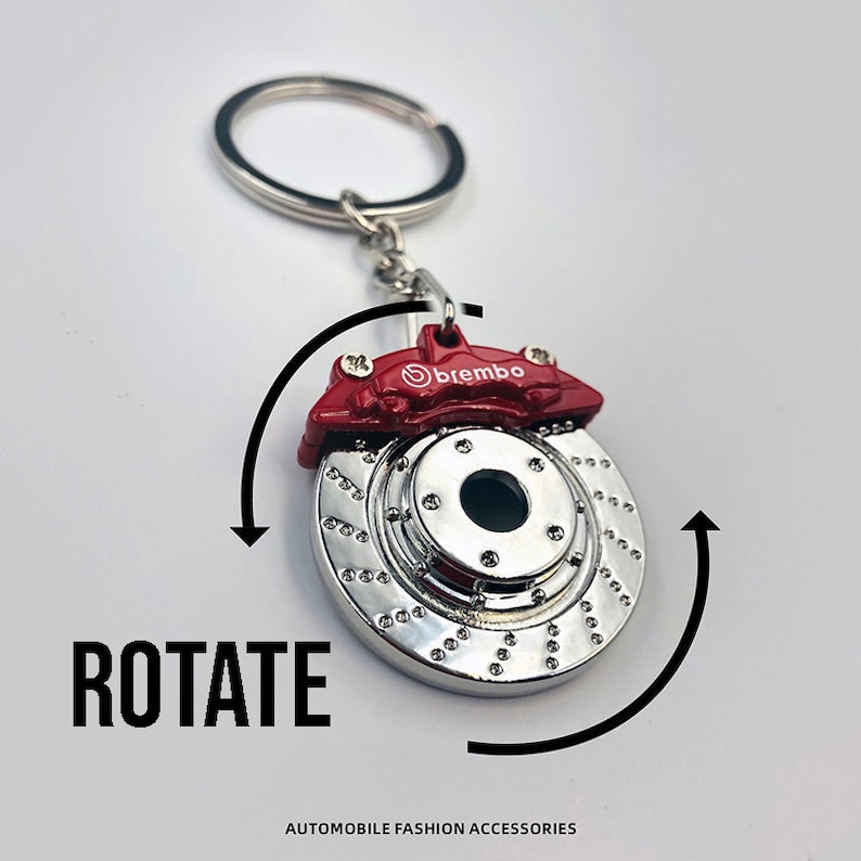 Car Keychain Multicolor for Keys Metal Wheel Brake Disc Key Etsy