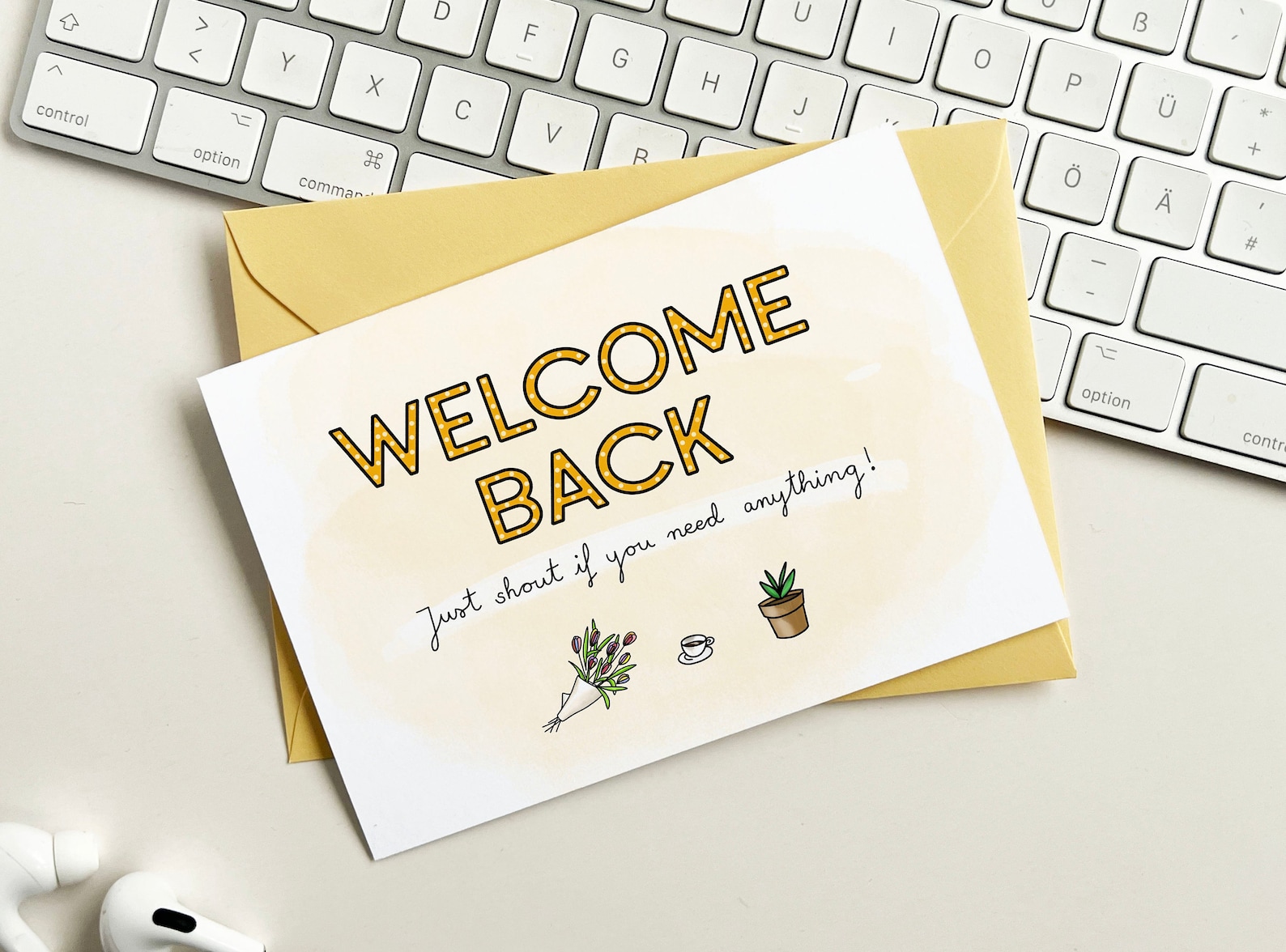 Fun Back Greeting Card for Returning Team Members and