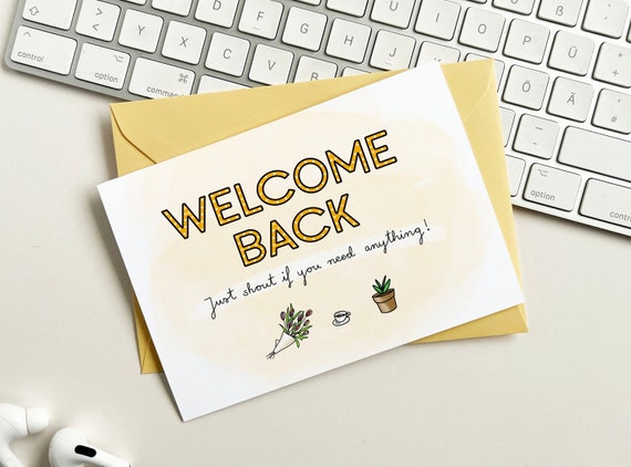 Minicard WELCOME BACK IN THE OFFICE