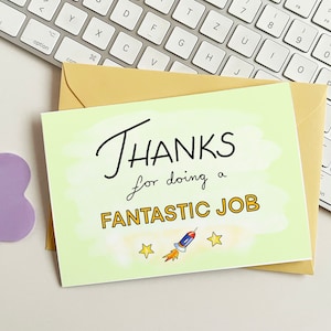 Lustige Dankeskarte fürs Büro - Danke für den tollen Job
