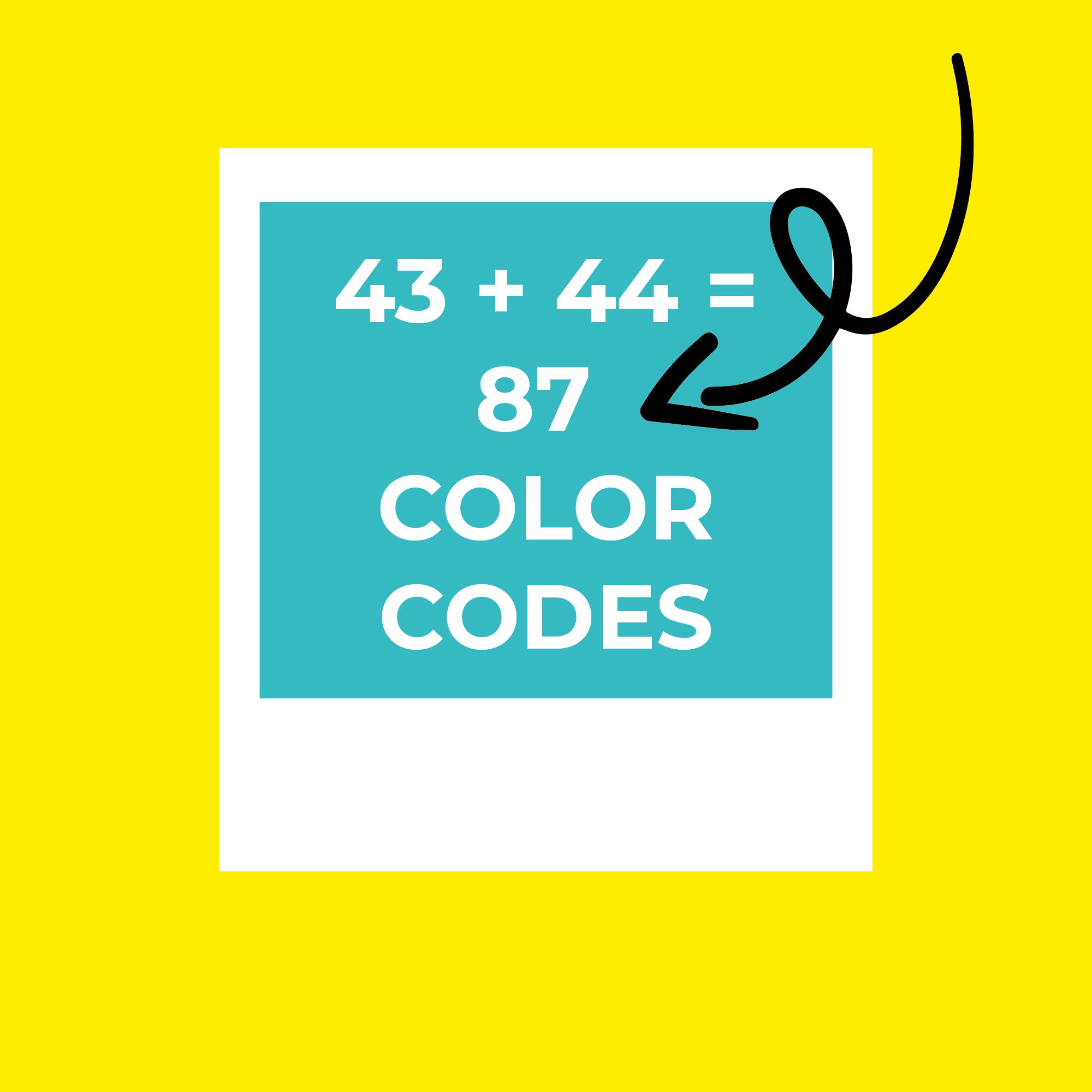87 Color Ideas With HEX Color Codes - Color Palette - Digital Cards - Etsy