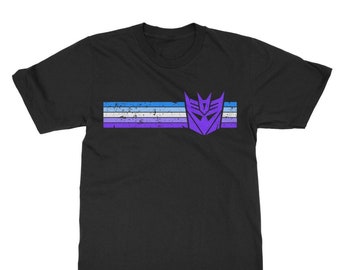 Retro Decepticon Insignia Symbol Logo Transformers G1 Adult Unisex T-Shirt