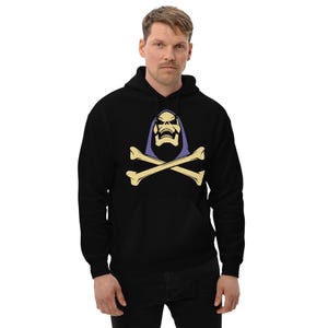 Skeletor Jolly Roger 2.0 He-Man and the Masters of the Universe Adult Heavy Blend Pullover Hoodie