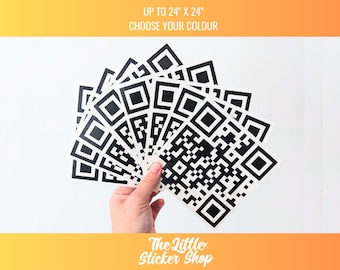 QR Code Vinyl Decal | QR Code Sticker, Scan Code, Scan Vinyl Decal, Business Vinyl Decal, Business Branding Sticker, Business Sticker