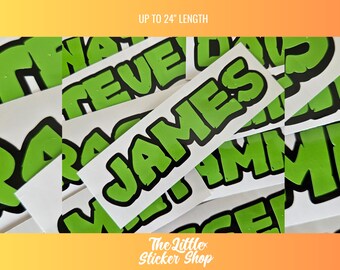 Turtles Inspired Vinyl Decal | Personalised Turtle decal, Turtle Vinyl, Name Decal, Bottle Decal, Ninja Decal, Personalised Turtles decal
