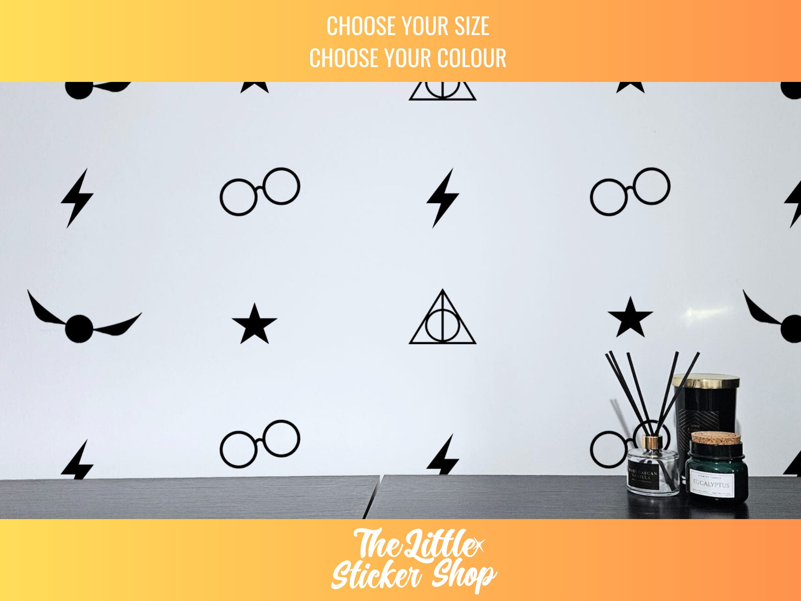 Wizard Themed Wall Vinyl Decals | Wall Stickers, Stickers for Bedroom ...