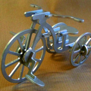 bicycle 3d puzzle for adult drawing file for laser or plasma cut (svg, dxf,dwg,ai,cdr)