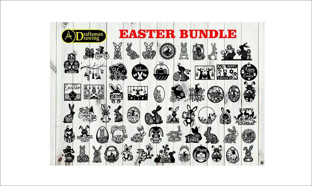 Easter Bunny Vector Bundle, Laser Cut Files (digital Download) - Etsy