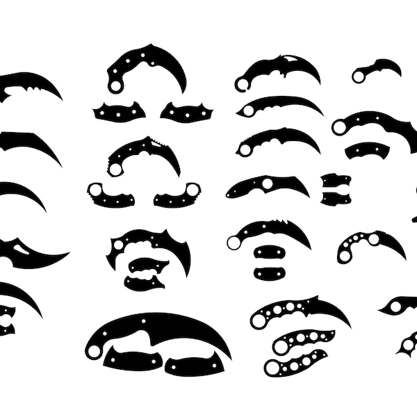 Knife Blank Dxf File Etsy