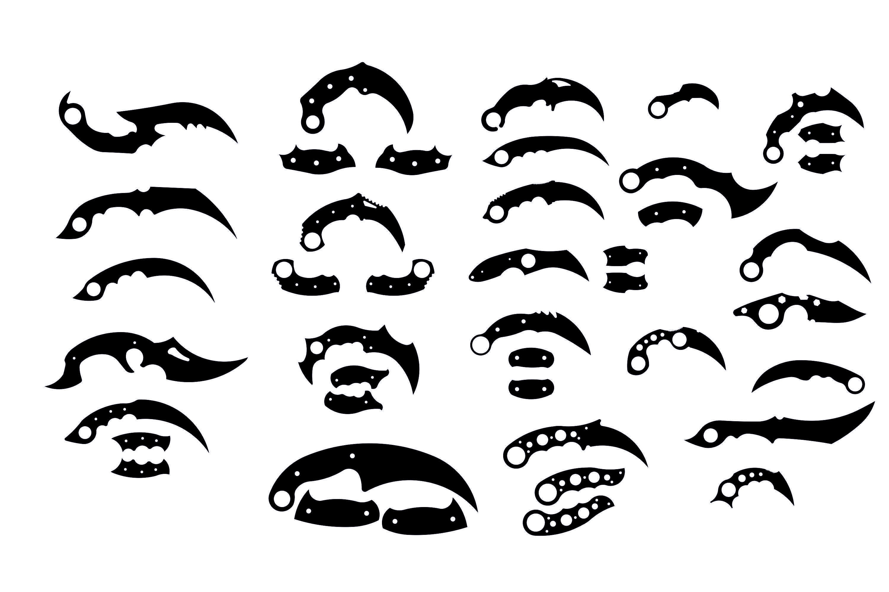 24 in 1 . Blade Karambit Knives Karambit Knife Blanks Etsy