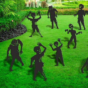 Zombie Garden Stakes for Halloween, Clean Drawing File For CNC Laser ,  Plasma , Router and Waterjet Cutting ( dxf , svg , dwg , cdr)