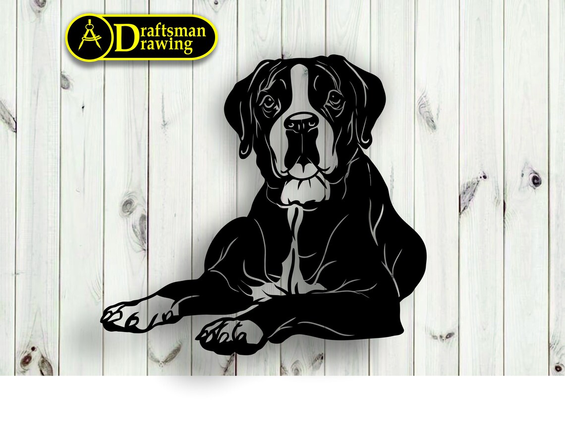 Boxer Dog Wall Art Decor Vector File for Laser Cutting Etsy