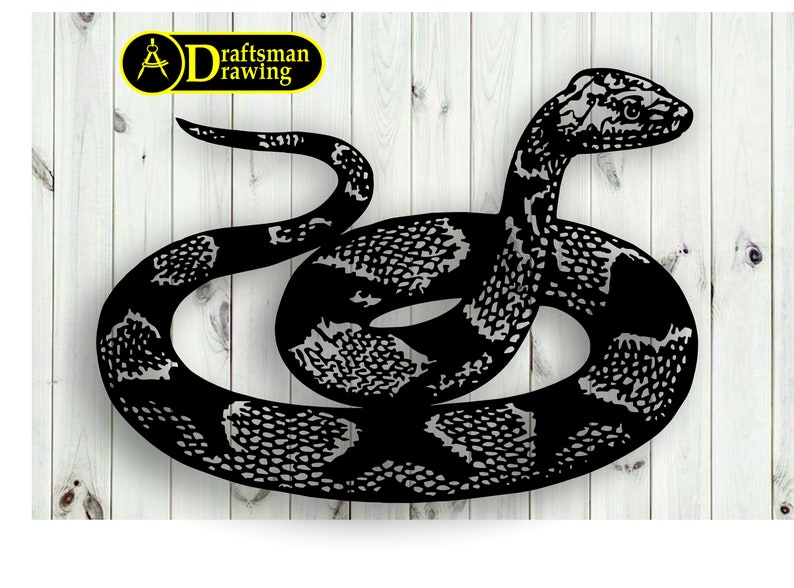 Snake Wall Art - Laser Cut CNC Vector File (svg - Dxf - Dwg - Cdr ...