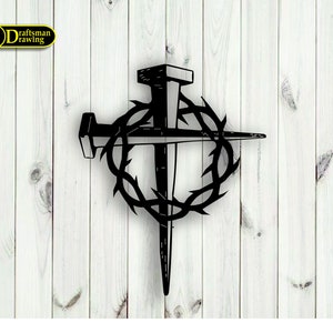 Cross Wall art  Decor vector drawing file for laser cutting , plasma cutting( dxf , dwg , cdr , svg )Metalic & Wood CNC machine!