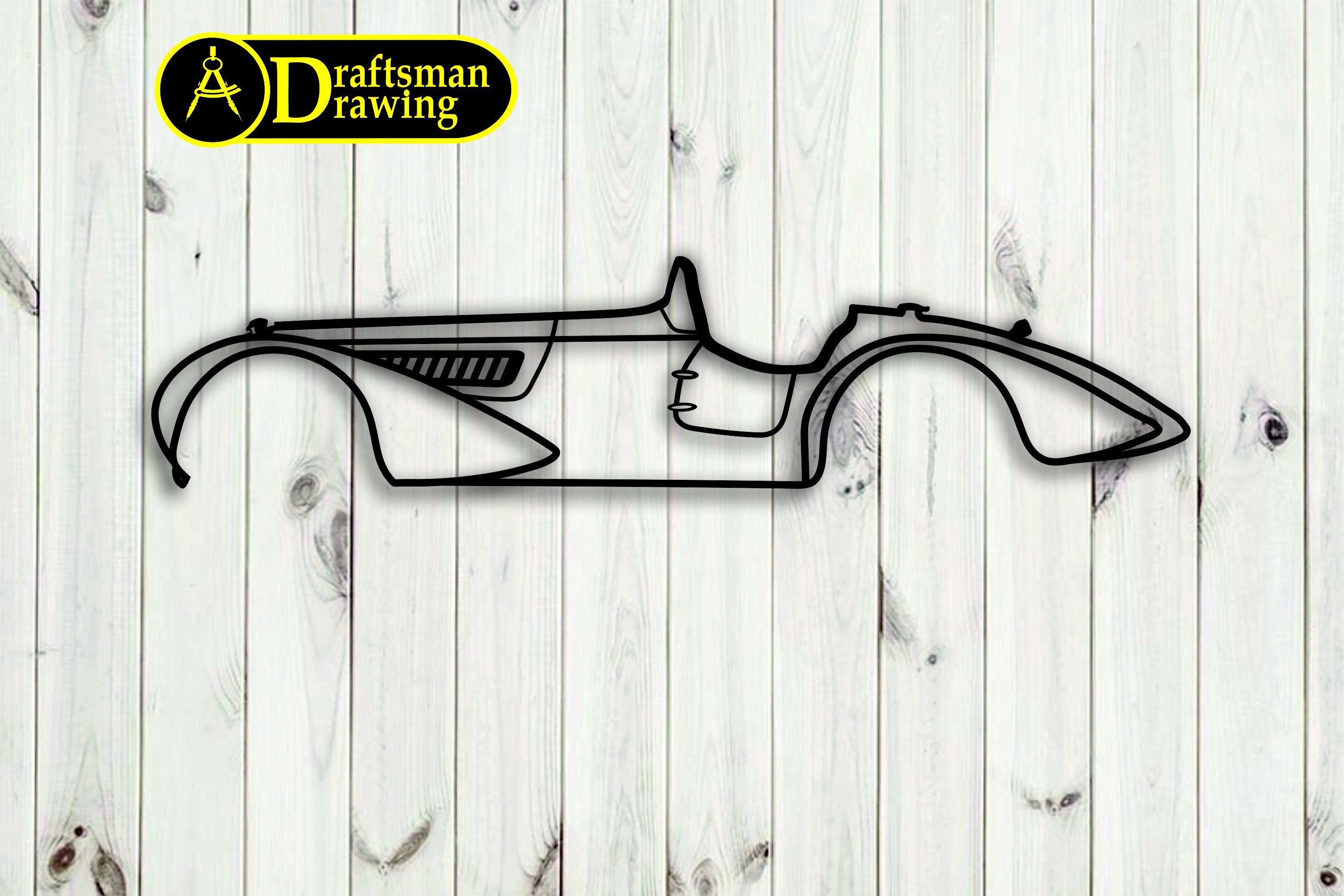 Old Race Car Wall Art Decor Vector File for Laser Cutting Etsy