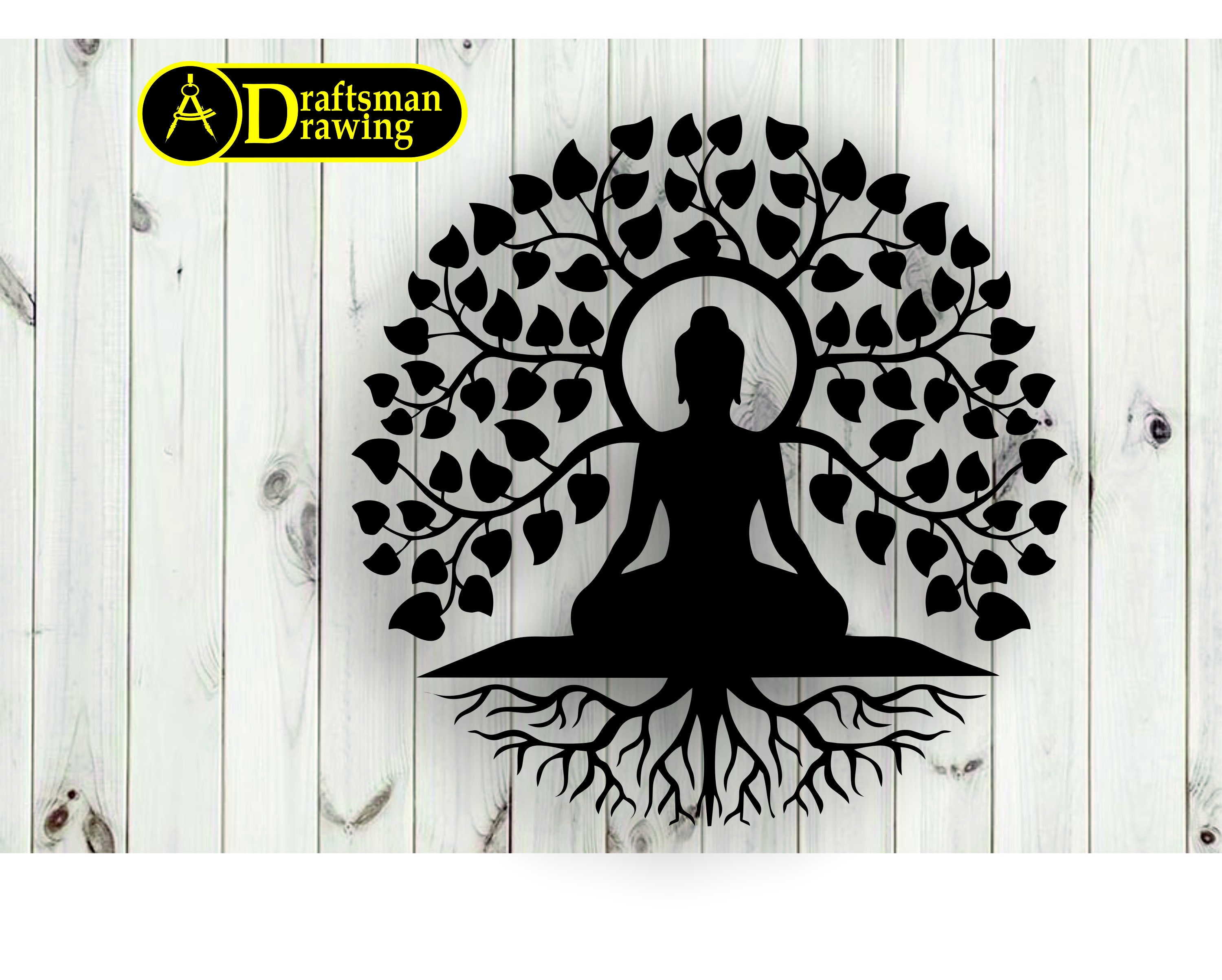 Gautama Buddha Iconic Meditation Wall Sticker – Wish Bazar India