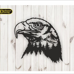American Eagle Wall Art, Laser Cut CNC Vector File (Digital Download)
