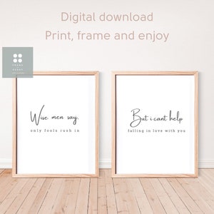 Elvis Presley, Can&#39;t Help Falling in Love, music lover gift, music wall art, song lyrics wall art, music lyrics, music quote wall art