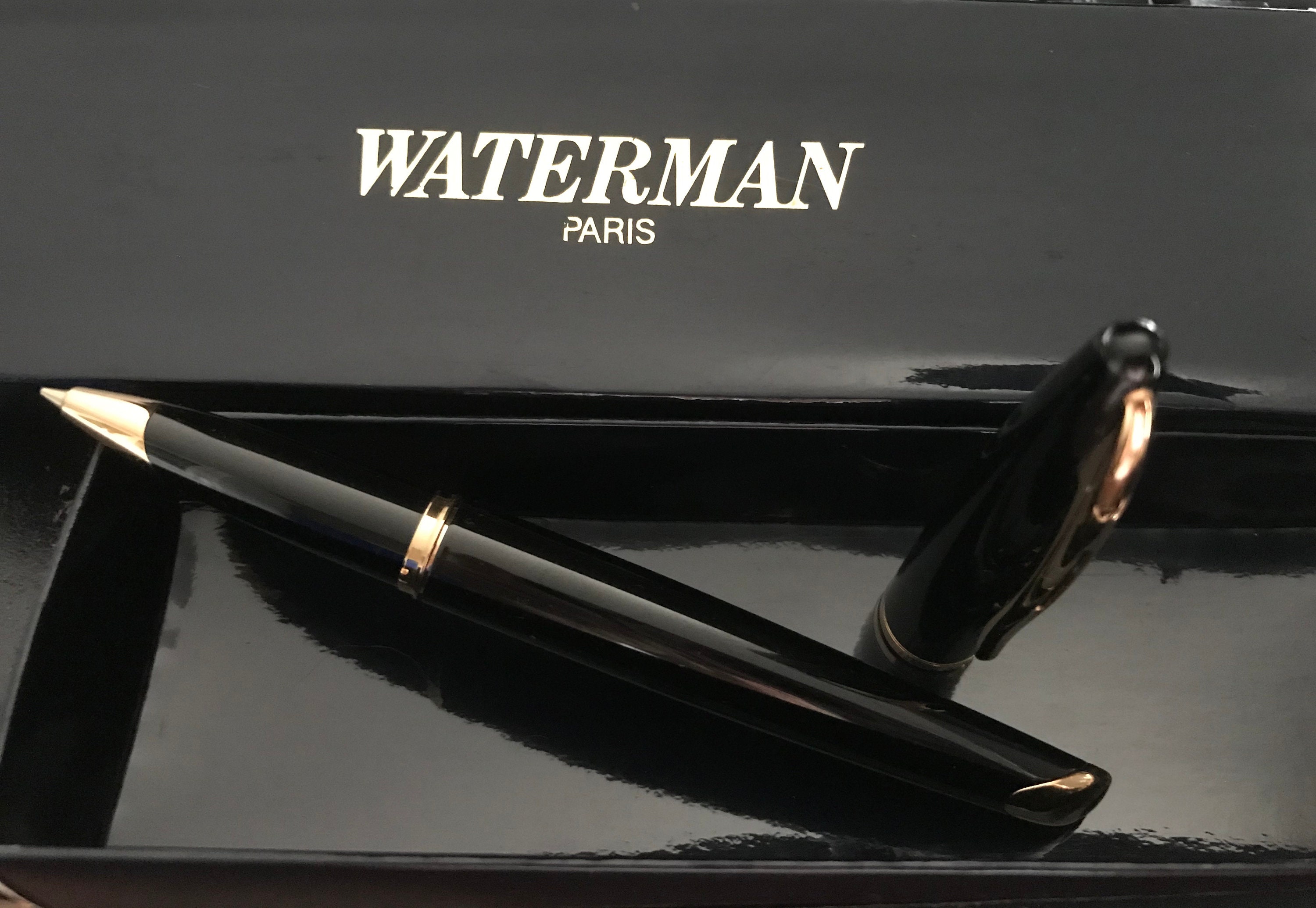 Stylo plume Waterman Carène laque noire GT