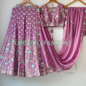 Lehenga Choli for Women Wedding Guest Pink Lengha Choli Ready to Wear Plus Size Lahenga Custom Made Chaniya Choli Function Pakistani Lehenga