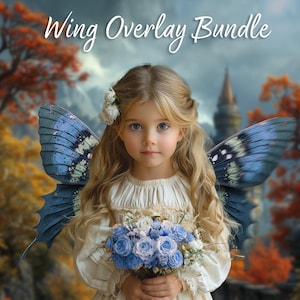 Digital wings overlays for enchanted fantasy creations Angel Wings Fairy Wings Butterfly wings Create photoshop creations in minutes.