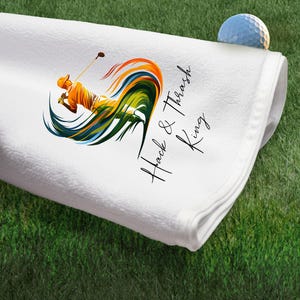 Golf Towel – Funny Golf Gift for Him – Golf Accessories for Men – Sports Towel for Golfers – Father’s Day Gift for Golf Lovers  Hack&Thrash