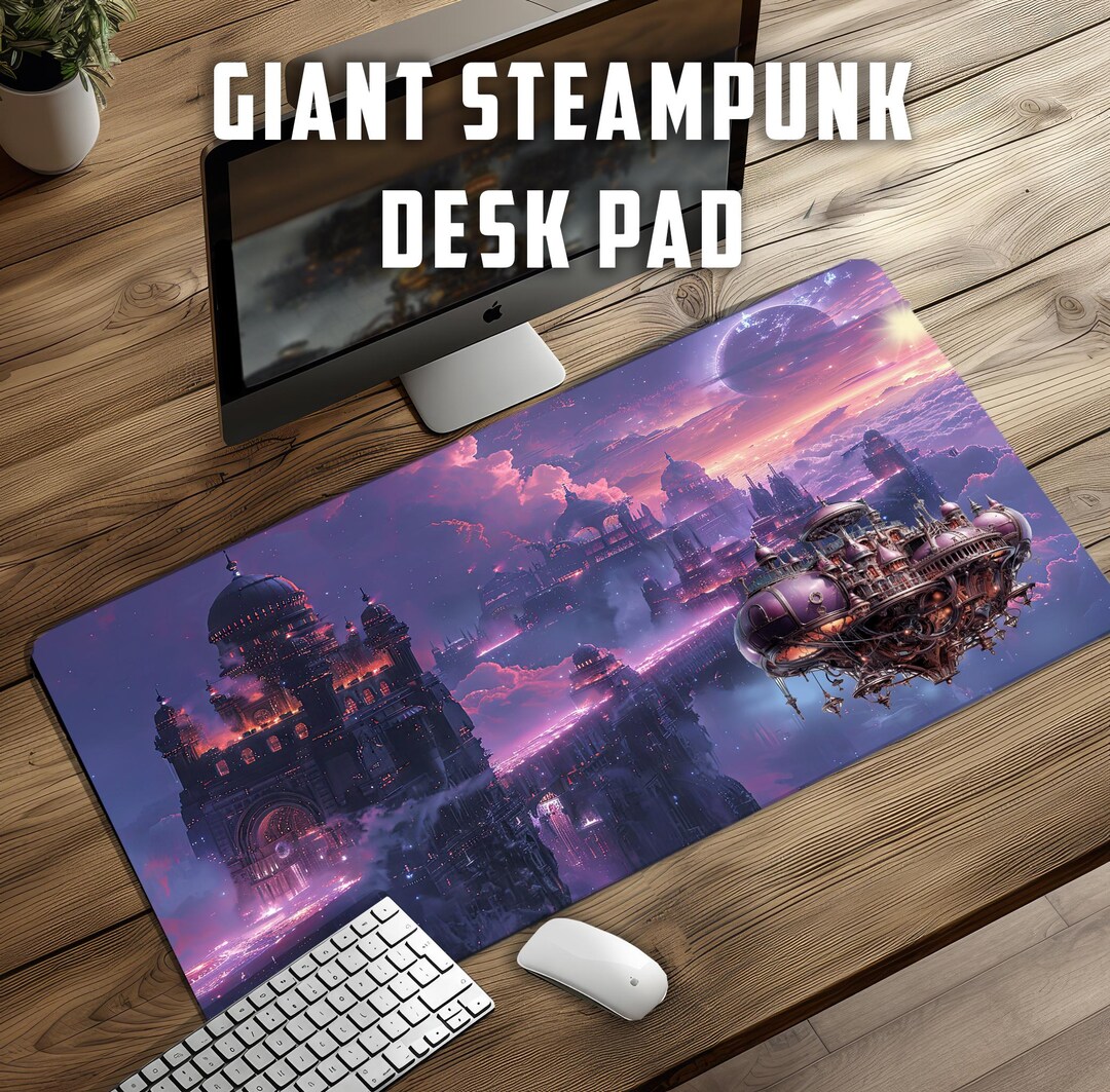 Flying Saucer Desk Pad Sci-fi Landscape Design for an Epic Workstation ...