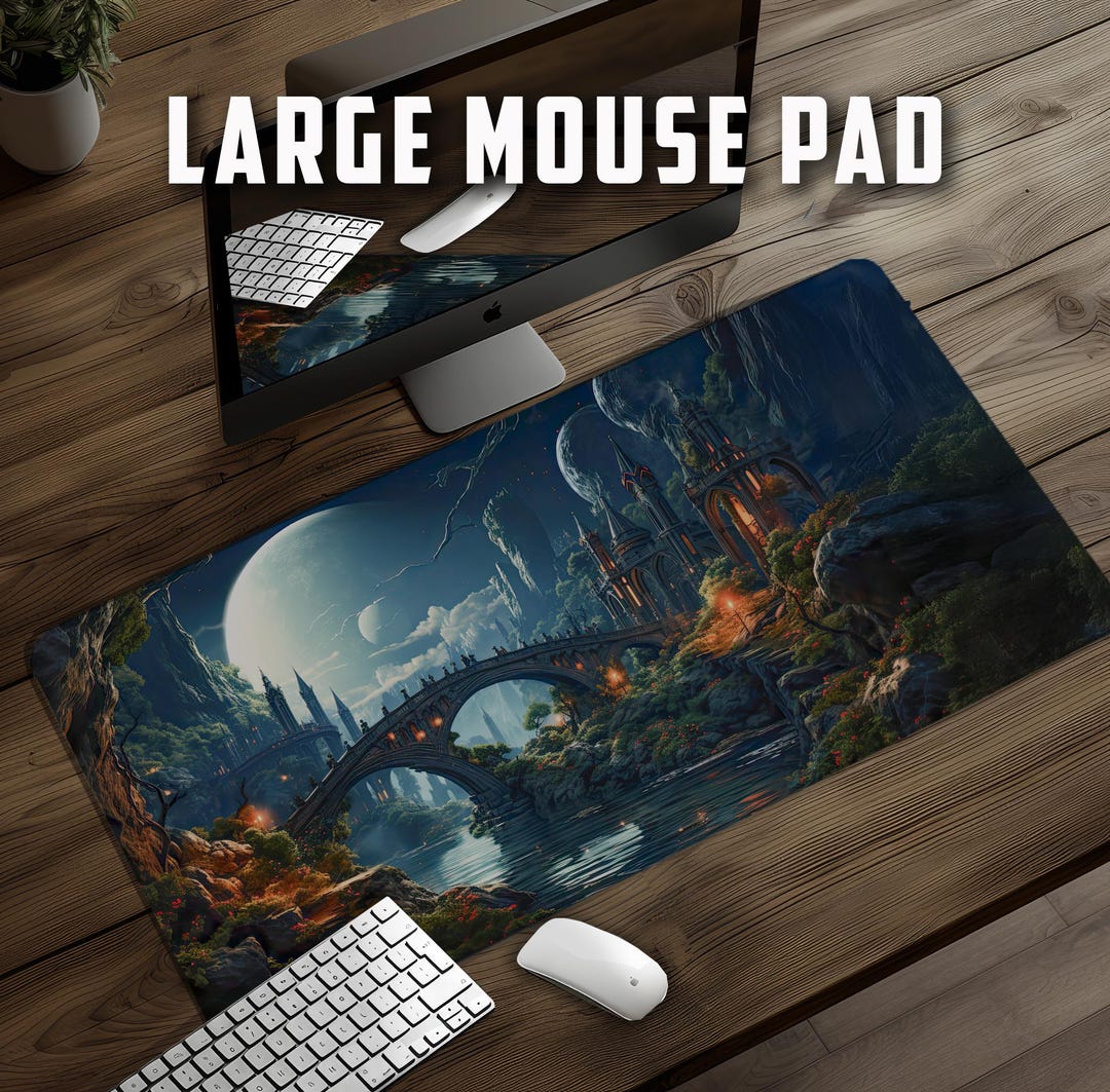 Giant Desk Matt Sci-fi Landscape Design for an Epic Workstation Upgrade ...