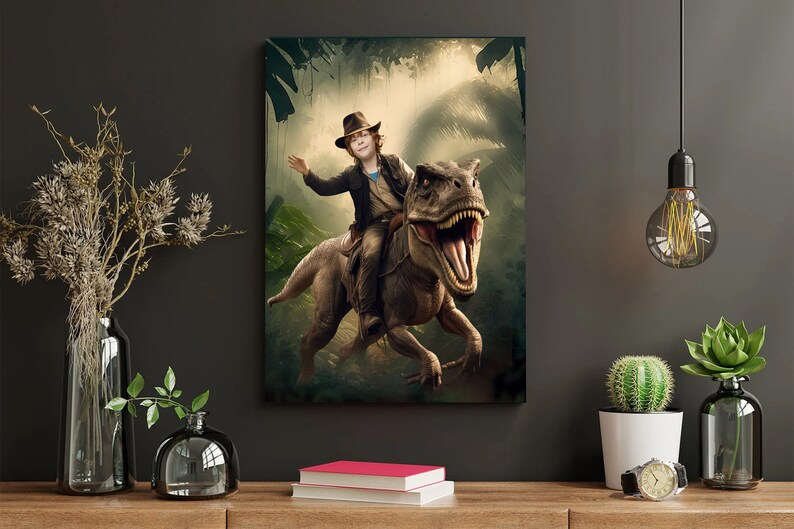 Mythical Art Raptor Rider Raptor Rider Portrait Background, Fantasy AI Art (digital Download) - Etsy
