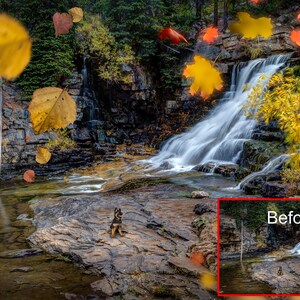 70 Autumn Photo Overlays With Two Digital Backgrounds Included Autumn ...